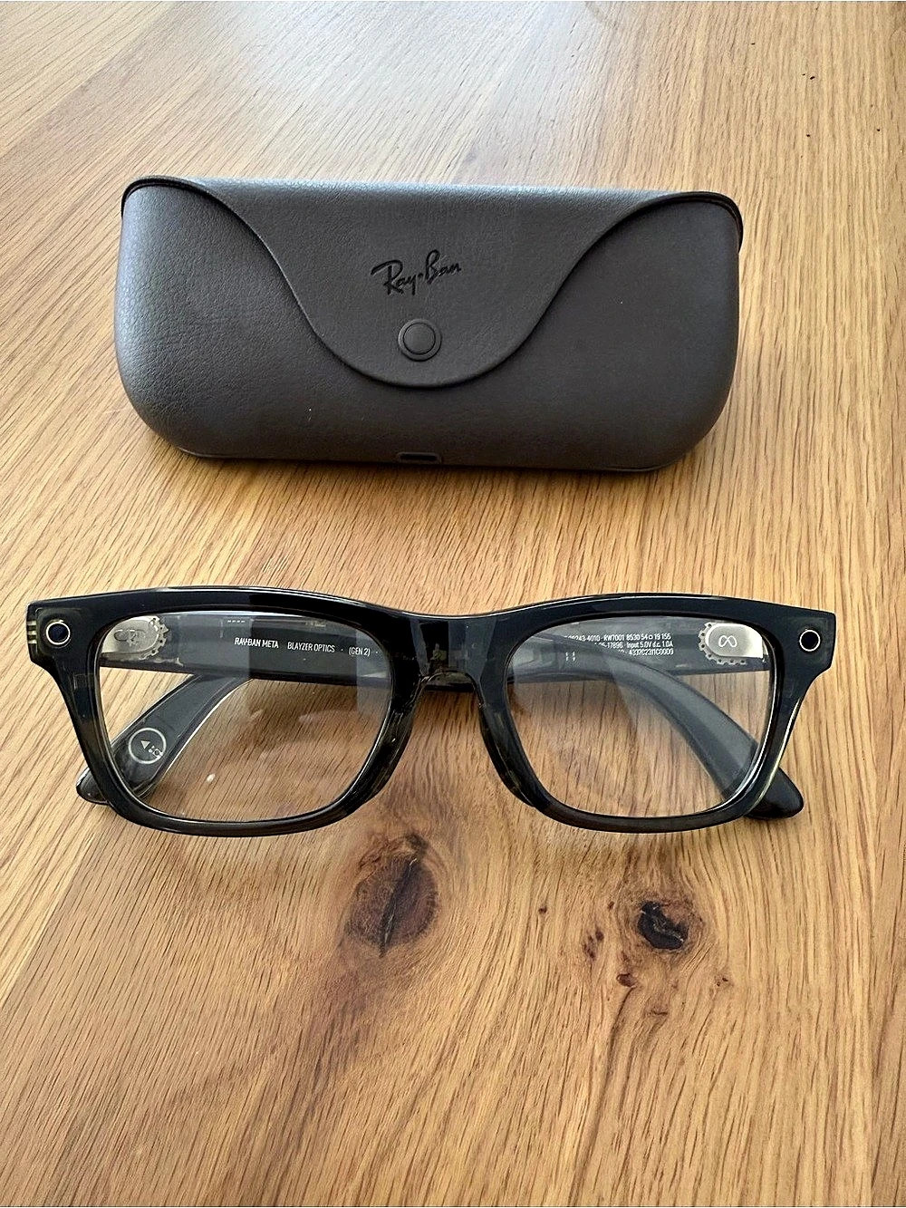RAY-BAN Meta Gen 2 Wayfarer Blazer Optics Black Glasses AI